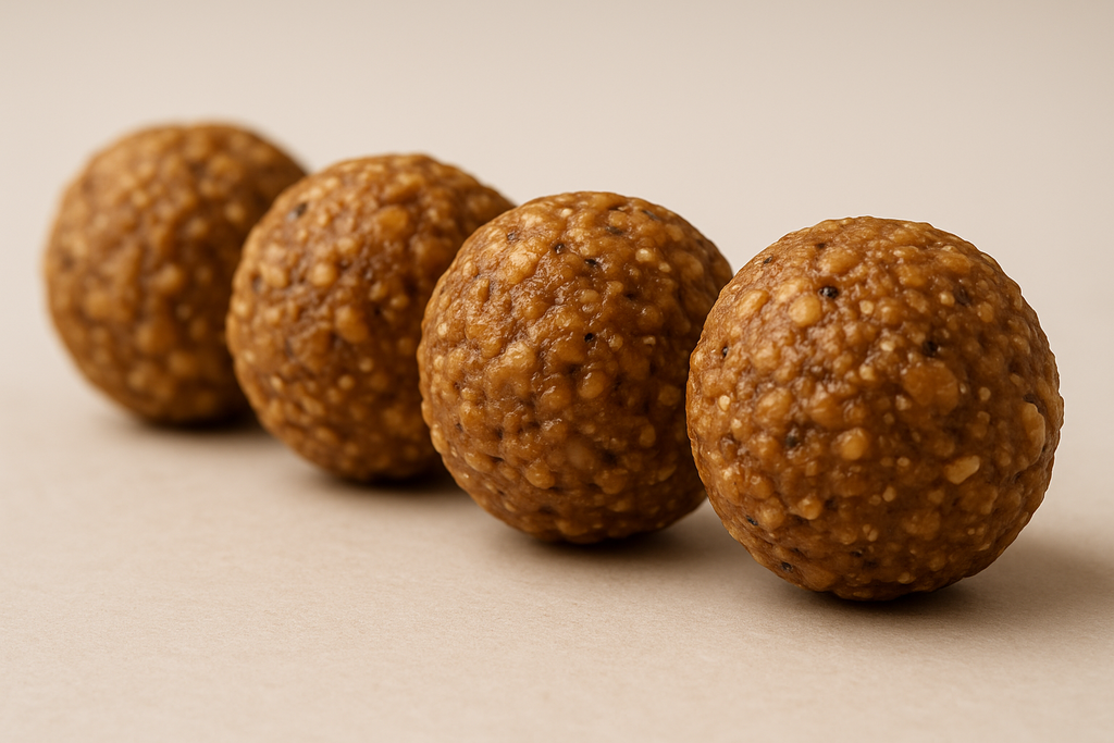 Protein crunch bombs - side view